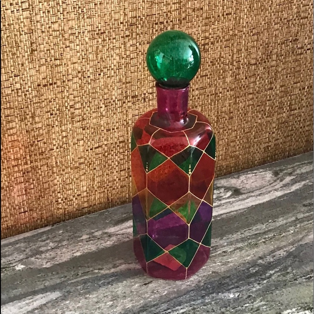 NWT BLOOMINGDALES  Decorative BOTTLE H 10.5”Offers accept. Willing to negotiate